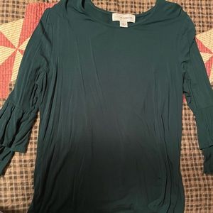 Dark green long sleeve shirt